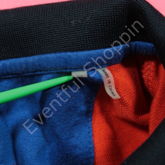 Bugatchi Uomo Polo Shirt Mens M Orange 1/4 Zip Short Sleeve Mesh Cotton - Picture 6 of 8